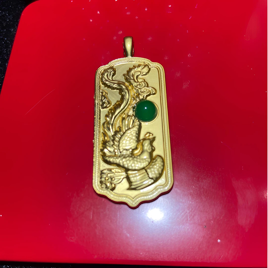 莽哥珠宝甄选-经典款式 镶嵌款式 凤牌吊坠多样性发其一 LZTD211