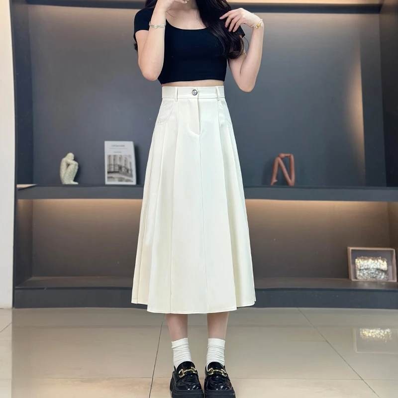 西装半身小个子百褶裙秋季新款百褶裙女款爆款2025百褶裙半身裙