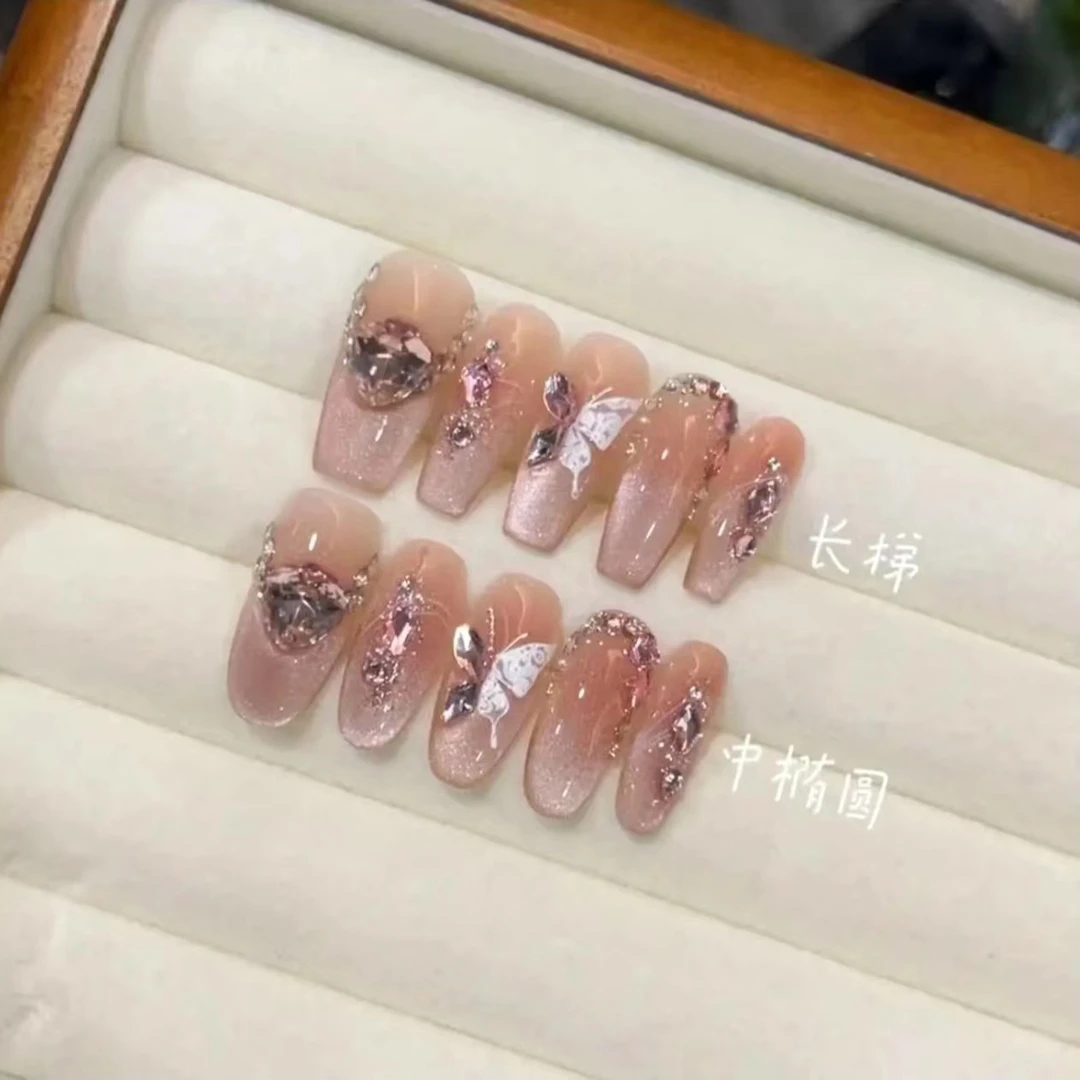 【爱神 】纯手工光疗美甲穿戴甲贴片重复使用美甲贴片显白穿戴甲