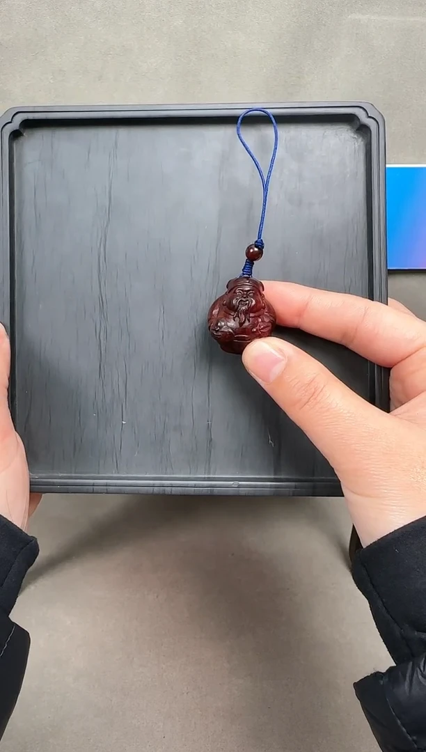 【闪购商品】小叶紫檀吊坠H52紫檀小财神挂件