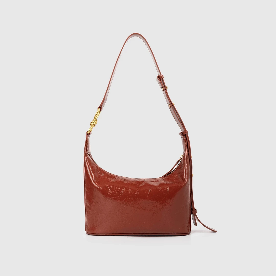 Discover Revive新款经典时尚百搭单肩腋下包包E482-复古红