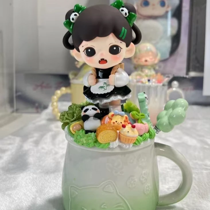 正版奶油胶手作diy陶瓷水杯摆件可爱