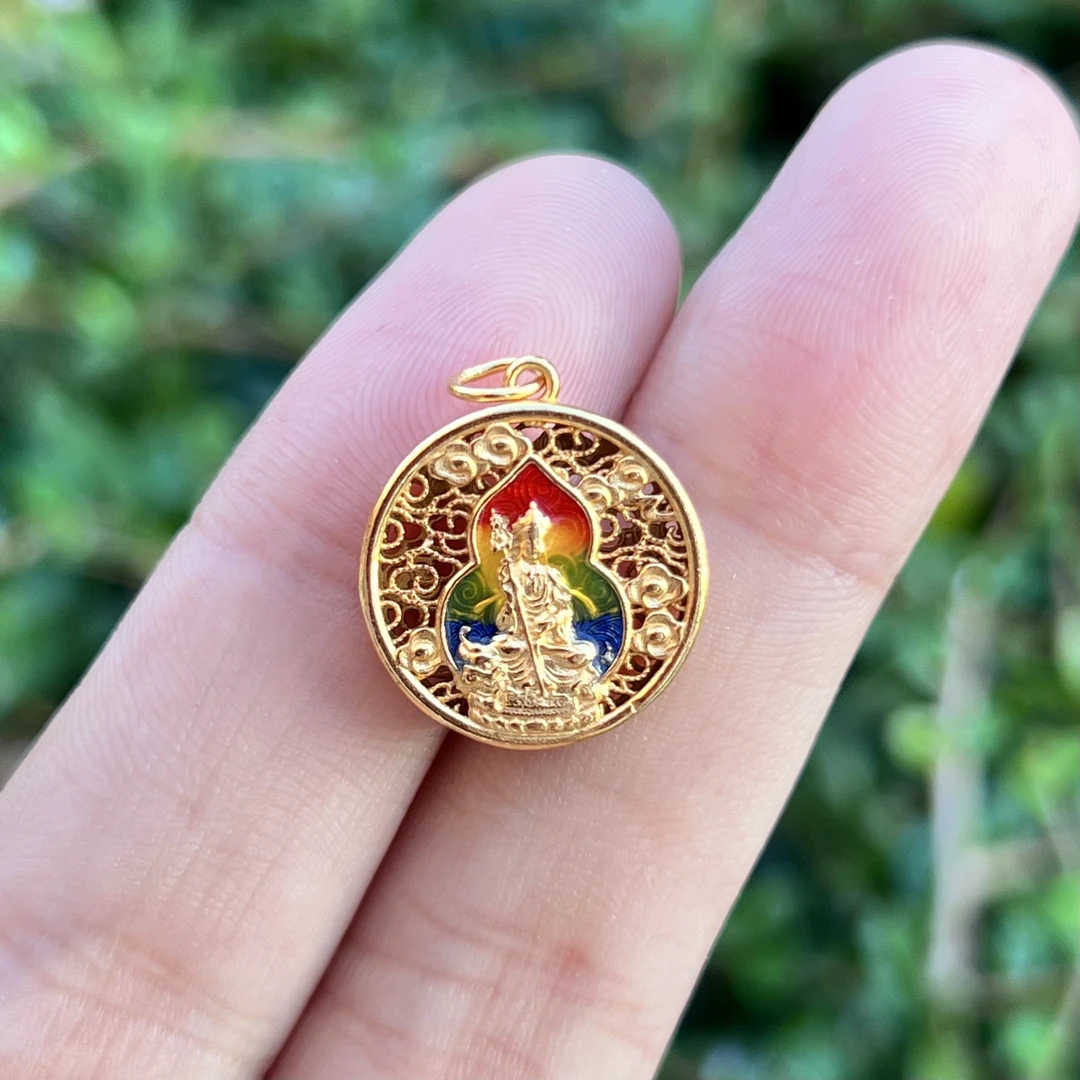 吊坠925银珐琅 UU57地藏王（吊坠）（多样性发其一）