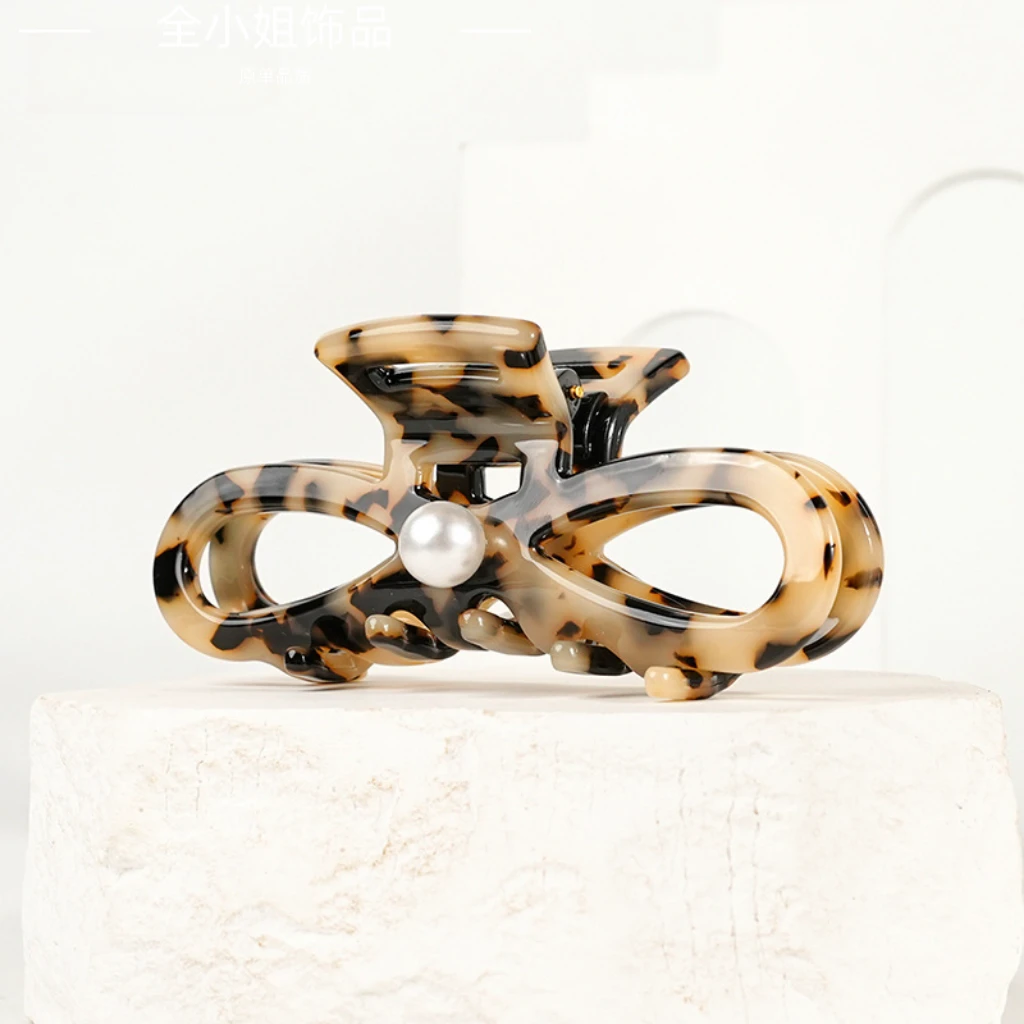 韩式高级感醋酸抓夹 2024年网红秋冬高雅高档百搭气质法式简约ins