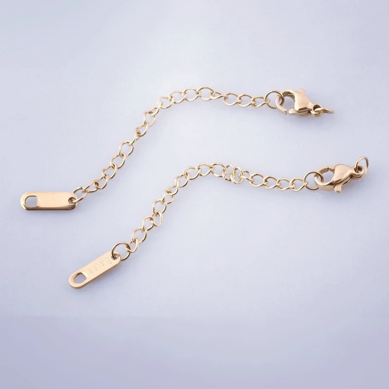 钛钢项链 【S123】素链ins金色延长链项链链条小众