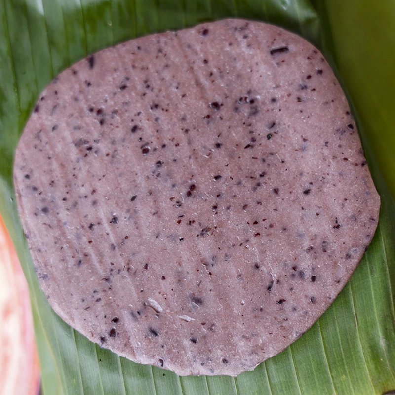 傣味糯米粑粑500g年糕糯叽叽的傣族小吃云南芭蕉叶紫米糍粑手工