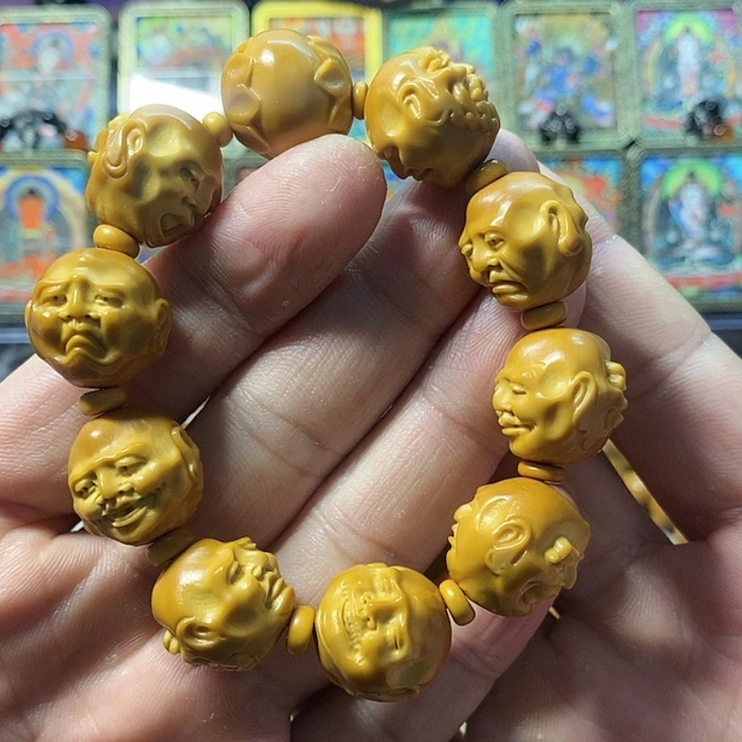 【闪购商品】橄榄核手串拜*拜十八罗汉