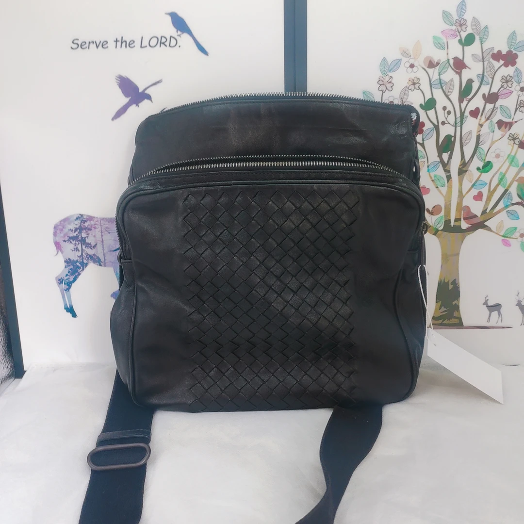 95新 BOTTEGA VENETA/葆蝶家 葆蝶家 时尚百搭黑色公文包