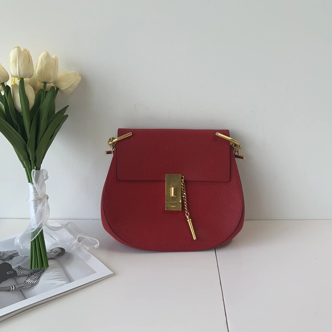 95新 Chloe/蔻依 蔻依 百搭款红色小猪包