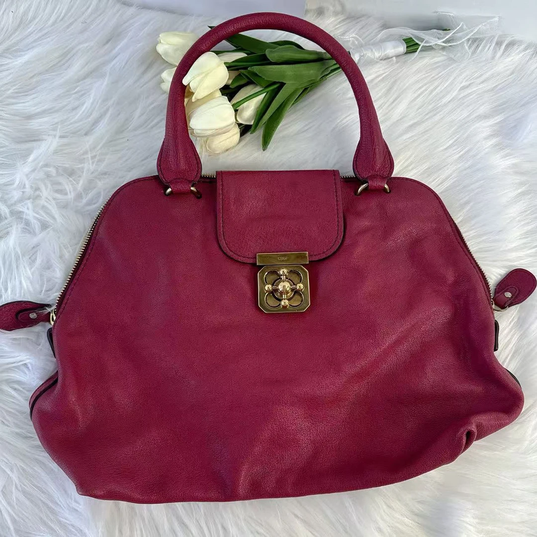 95新 Chloe/蔻依 蔻依 梅粉色单肩包