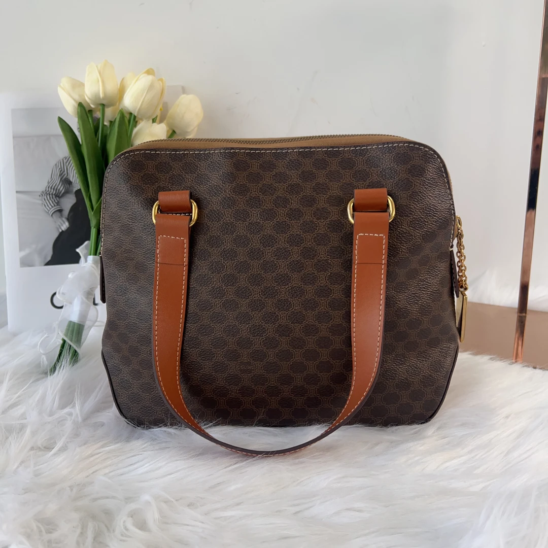 95新 Celine/思琳 思琳 百搭款老花贝壳单肩包30
