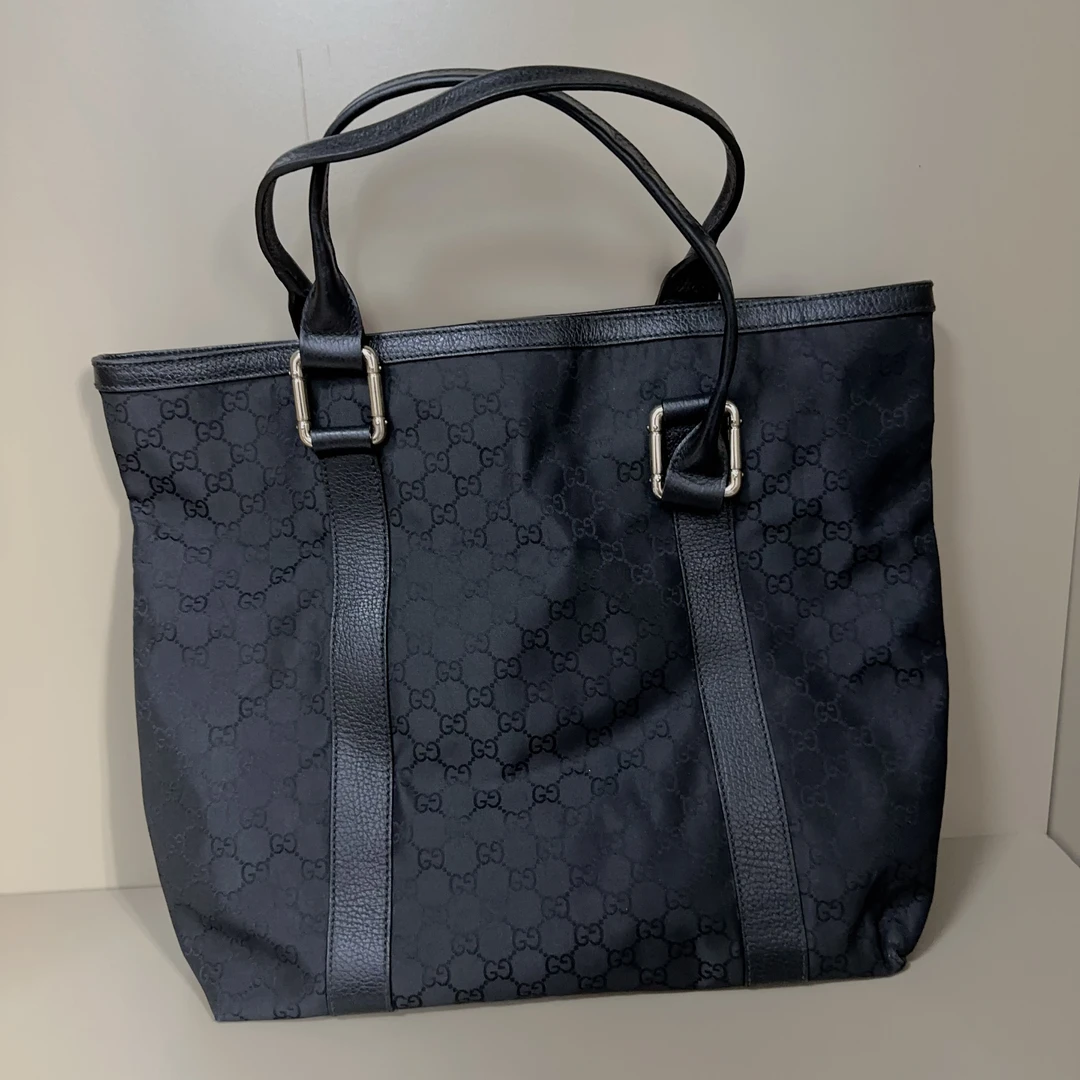 95新 GUCCI/古驰 95新 GUCCI/古驰 古驰手提单肩托特黑色-