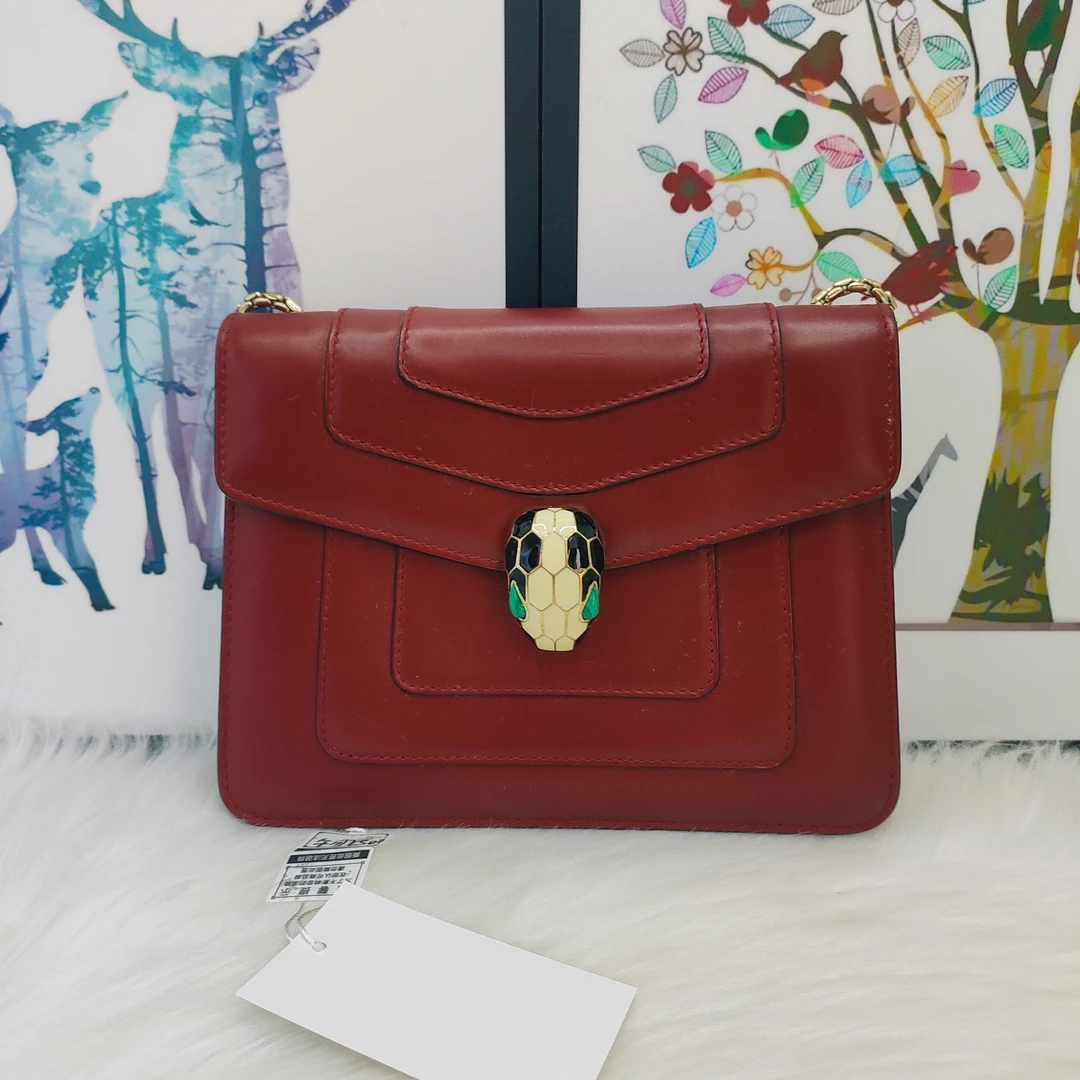 95新 BVLGARI/宝格丽 宝格丽 暗红色蛇头-