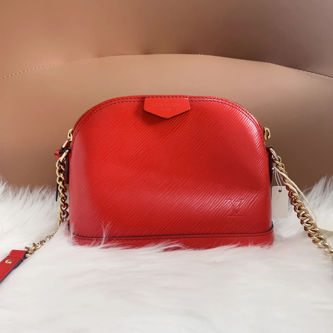 95新 LouisVuitton/路易威登 路易威登B0237红色水波纹贝壳单肩包
