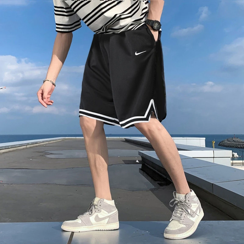 Nike耐克男裤时尚运动裤宽松透气篮球裤跑步短裤男款DH7161-010