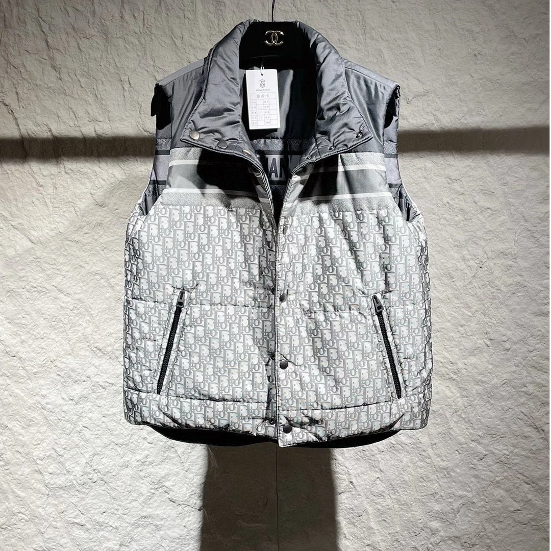 DIOR/迪奥双面老花马甲背心 时尚百搭 时尚单品 /95新/GYH001114