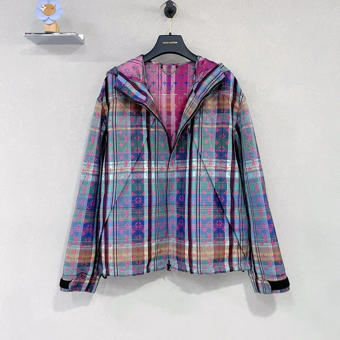 99新 LouisVuitton/路易威登 紫色棒球服/尺码46/000