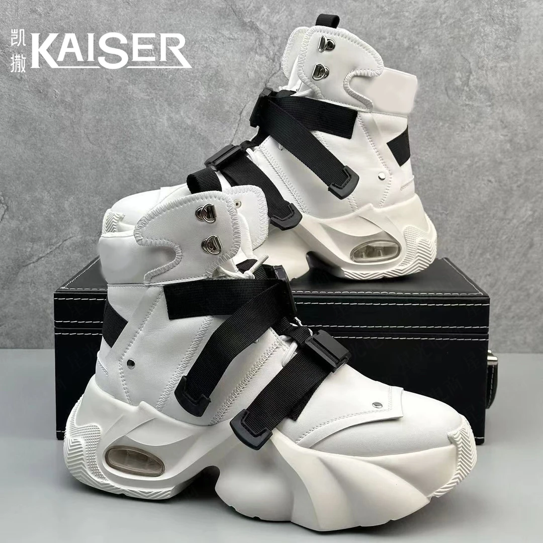 KAISER/凯撒·男鞋港风原创高帮时尚运动休闲鞋厚底增高青少年潮鞋