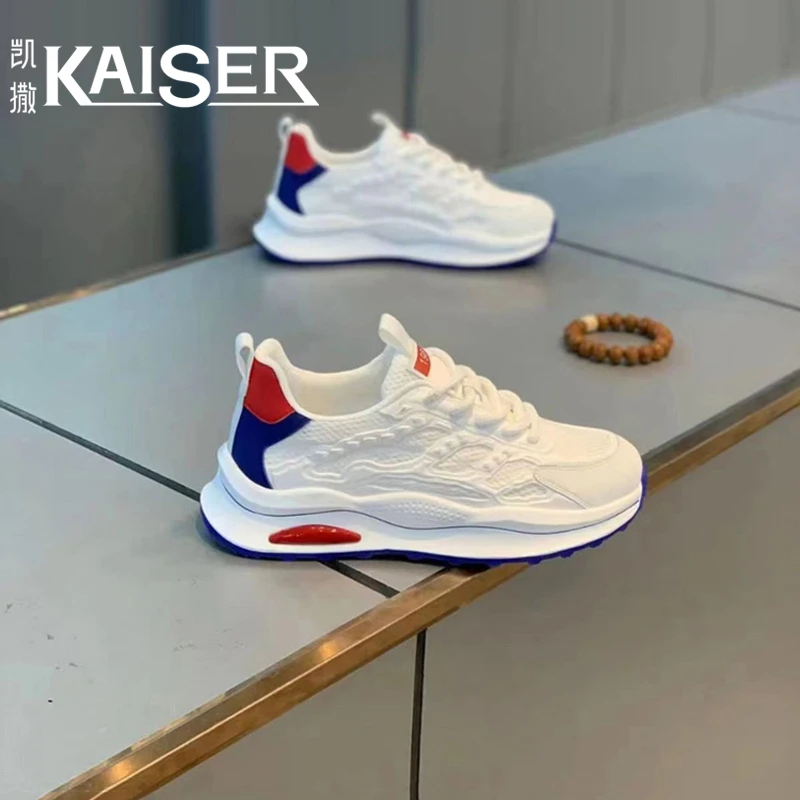 KAISER/凯撒·男鞋透气休闲网面鞋时尚百搭厚底老爹鞋男款运动潮鞋