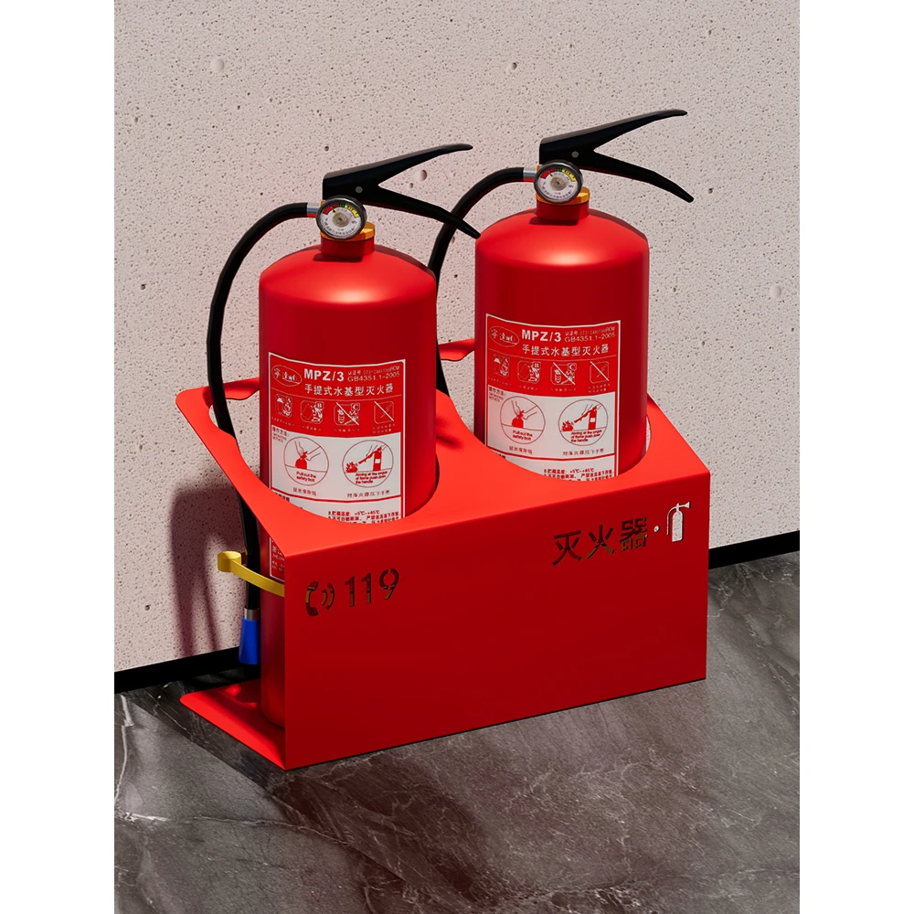 简约灭火器箱商铺用不锈钢装饰遮挡板2只装消防栓箱子支架子定制