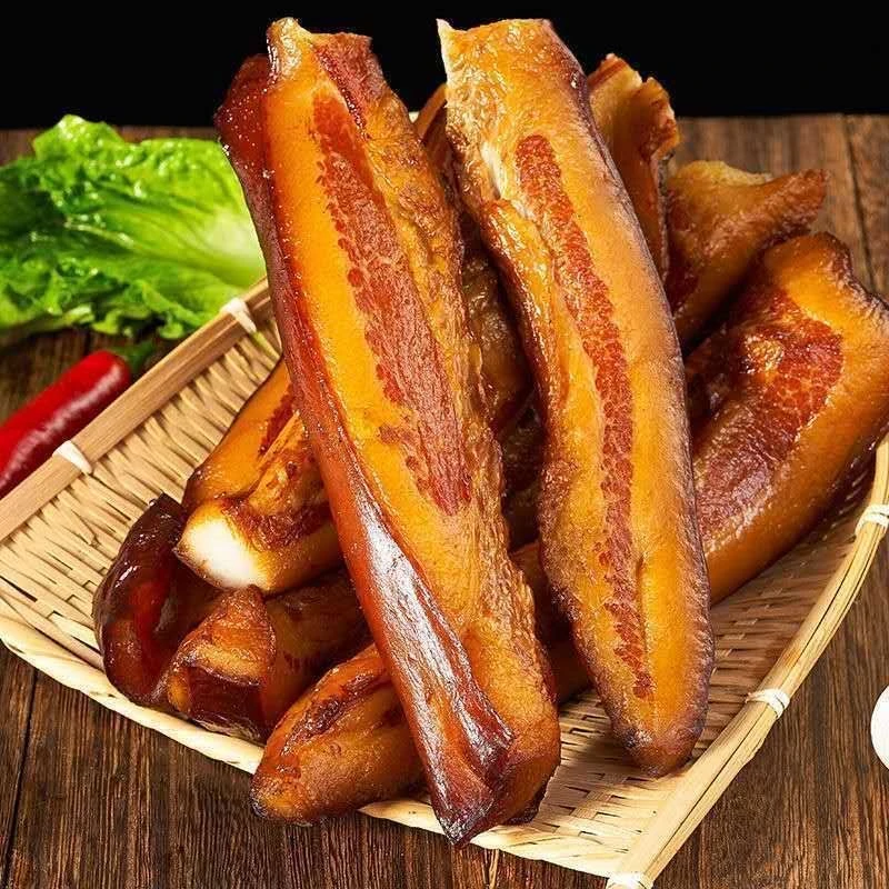烟熏偏肥腊肉柴火腊肉四川江西腊肉湘西特产农家土猪腌肉年货干货