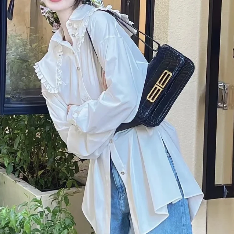 95新 Balenciaga/巴黎世家 2893 黑金压纹gossip双B单肩斜挎包