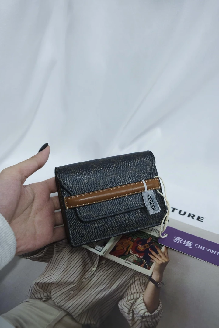 95新 Celine/思琳 8450 老花名片包时尚休闲潮流中性