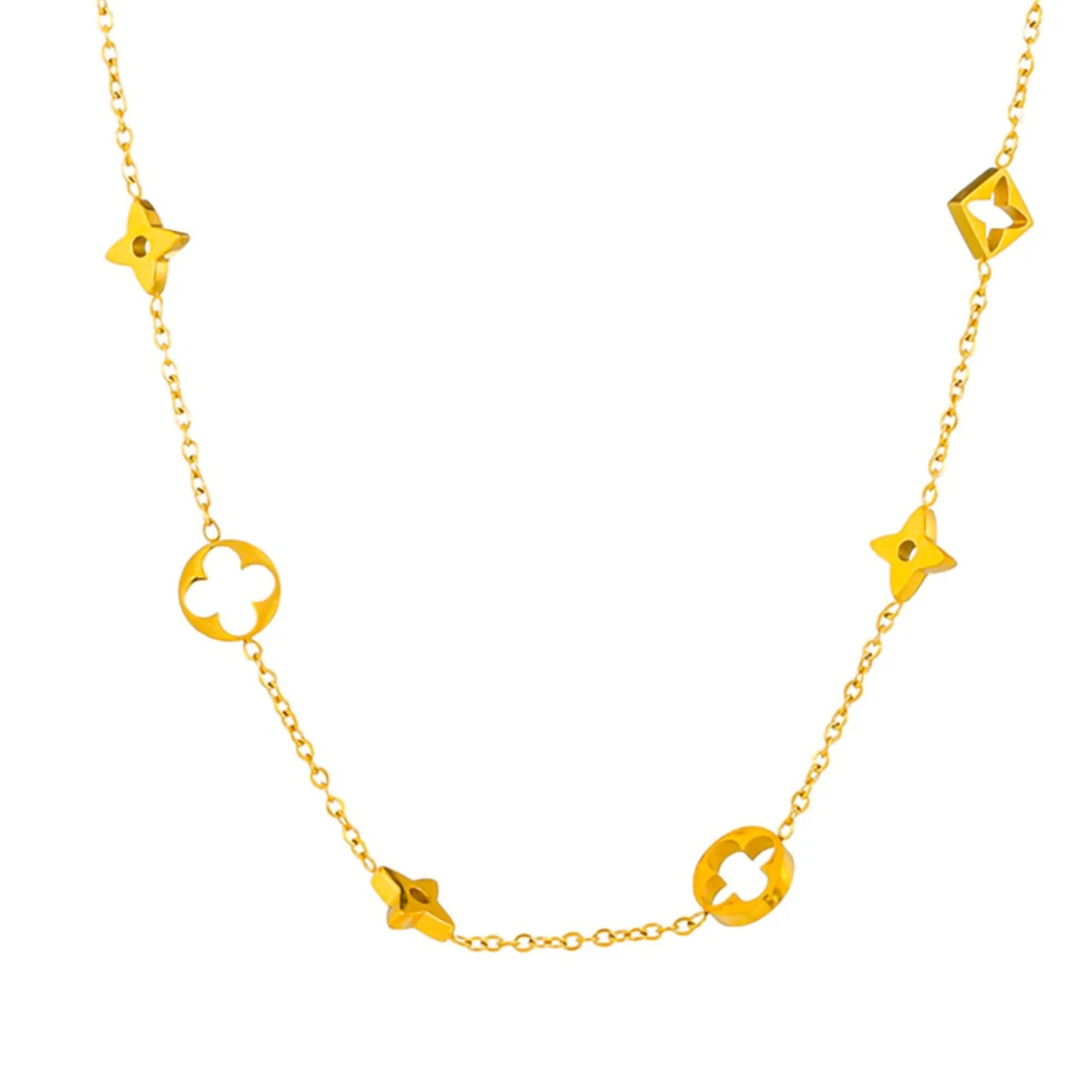 钛钢项链 高级感精致锁骨链时尚百搭项链大牌感饰品轻奢女款女士