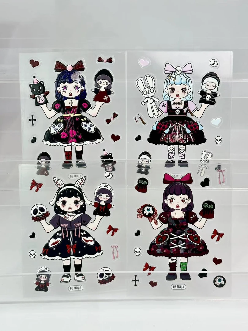 【大卡D-F】可爱手账贴纸冰箱贴手机壳贴纸