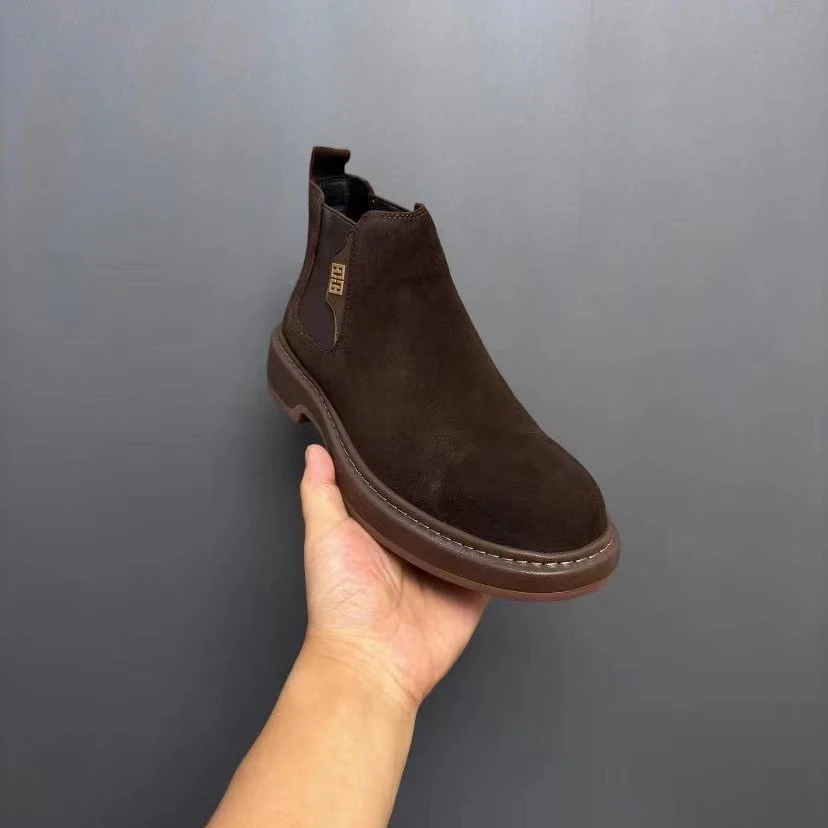 新款高品质全皮面休闲百搭男鞋