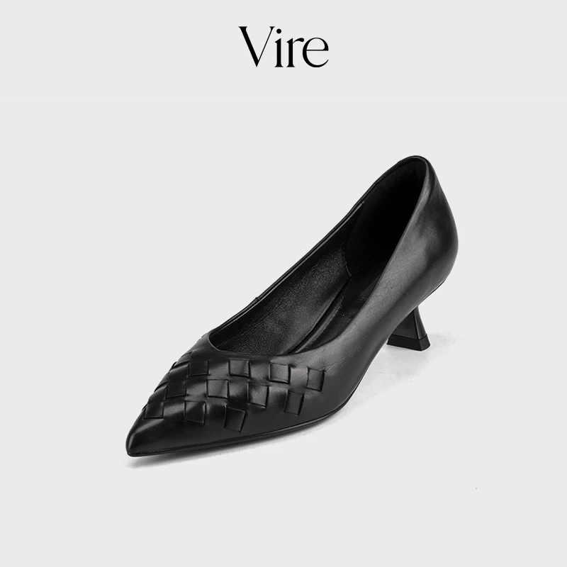 VIRE/95336轻奢简约时尚尖头细跟单鞋