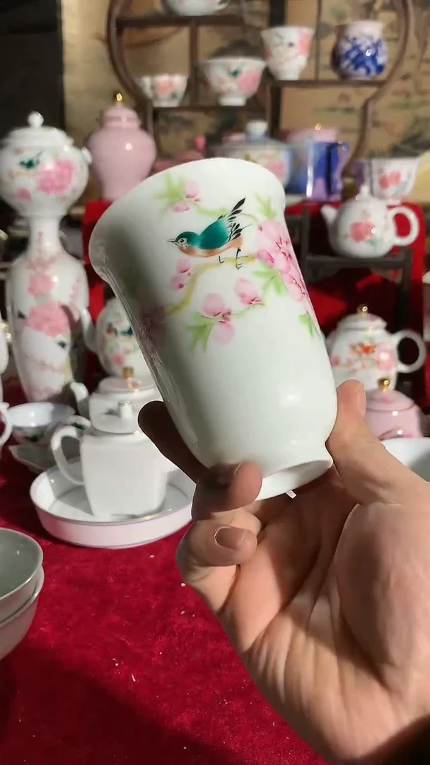 【闪购商品】摆件景德镇陶瓷桃花
