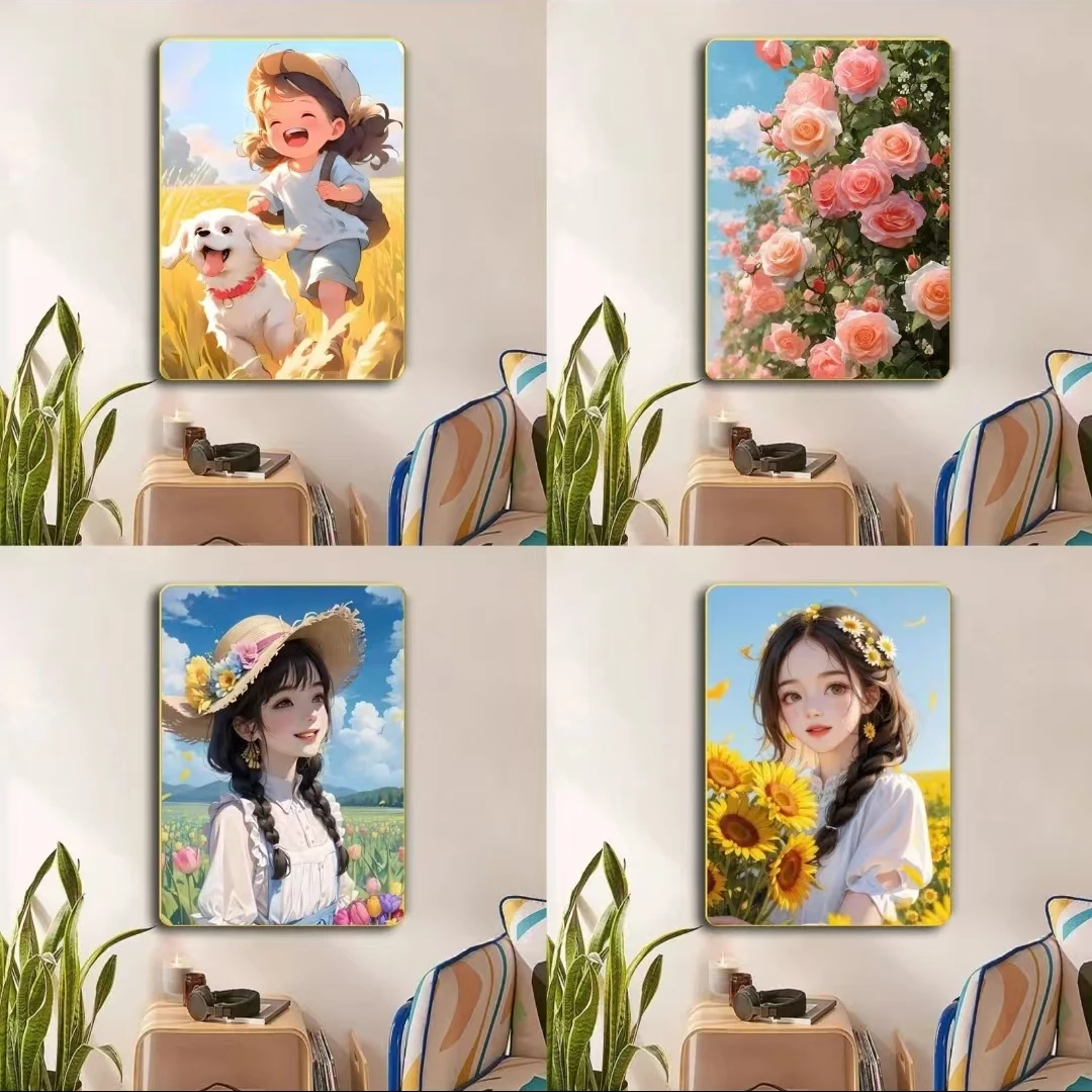 2025清新玫瑰花海田园卡通装饰画家具温暖卧室画福利款合集