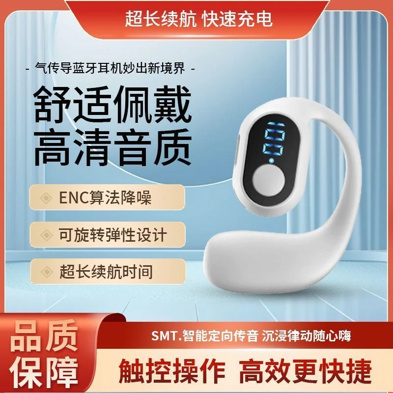 2024新款无线蓝牙耳机不入耳数显挂耳式超长续航
