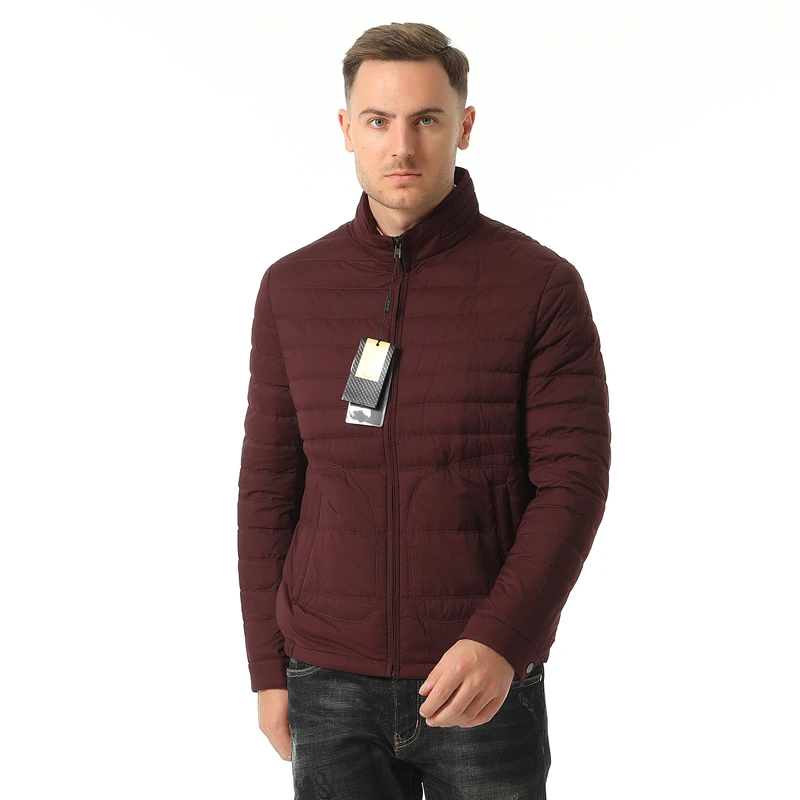 JF1386杰凡牌春秋男式羽绒服 白鸭绒商务休闲保暖防风外套