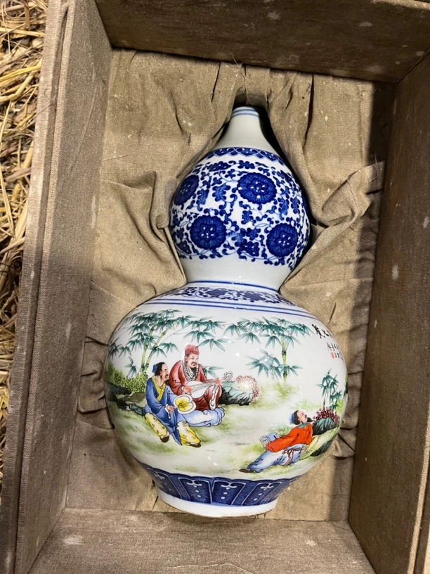 【闪购商品】c13葫芦瓶高端瓷摆件