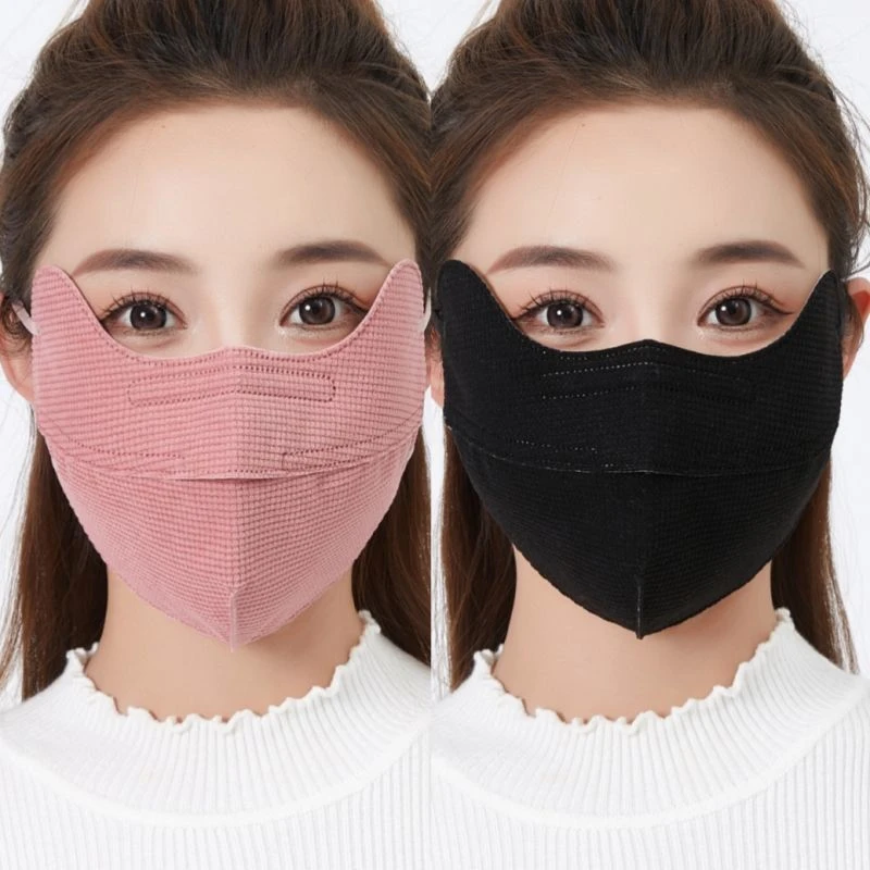 加大加厚开口防起雾口罩女冬季时尚韩版立体户外骑车防寒保暖面罩