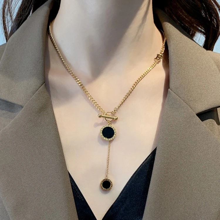 钛钢项链 项链女锁骨链轻奢小众高级设计新款不掉色爆款网红