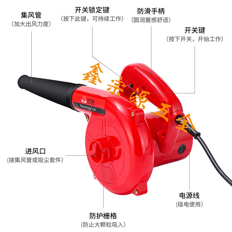 鼓风机电动吹雪机吹叶机大功率吹尘机工业吹风机