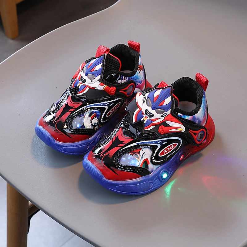 男童奥特曼鞋子春秋新款儿童运动鞋男孩休闲老爹鞋潮酷中小童秋鞋