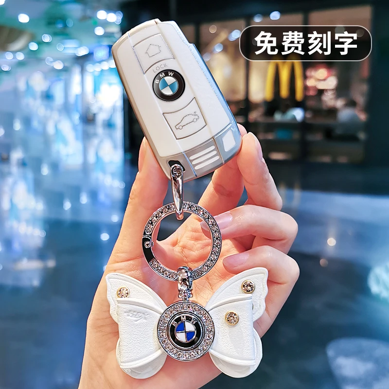 宝马钥匙套老款X1 3系1系320i老5系X5Z4X6 m3 m5保护壳汽车包扣女
