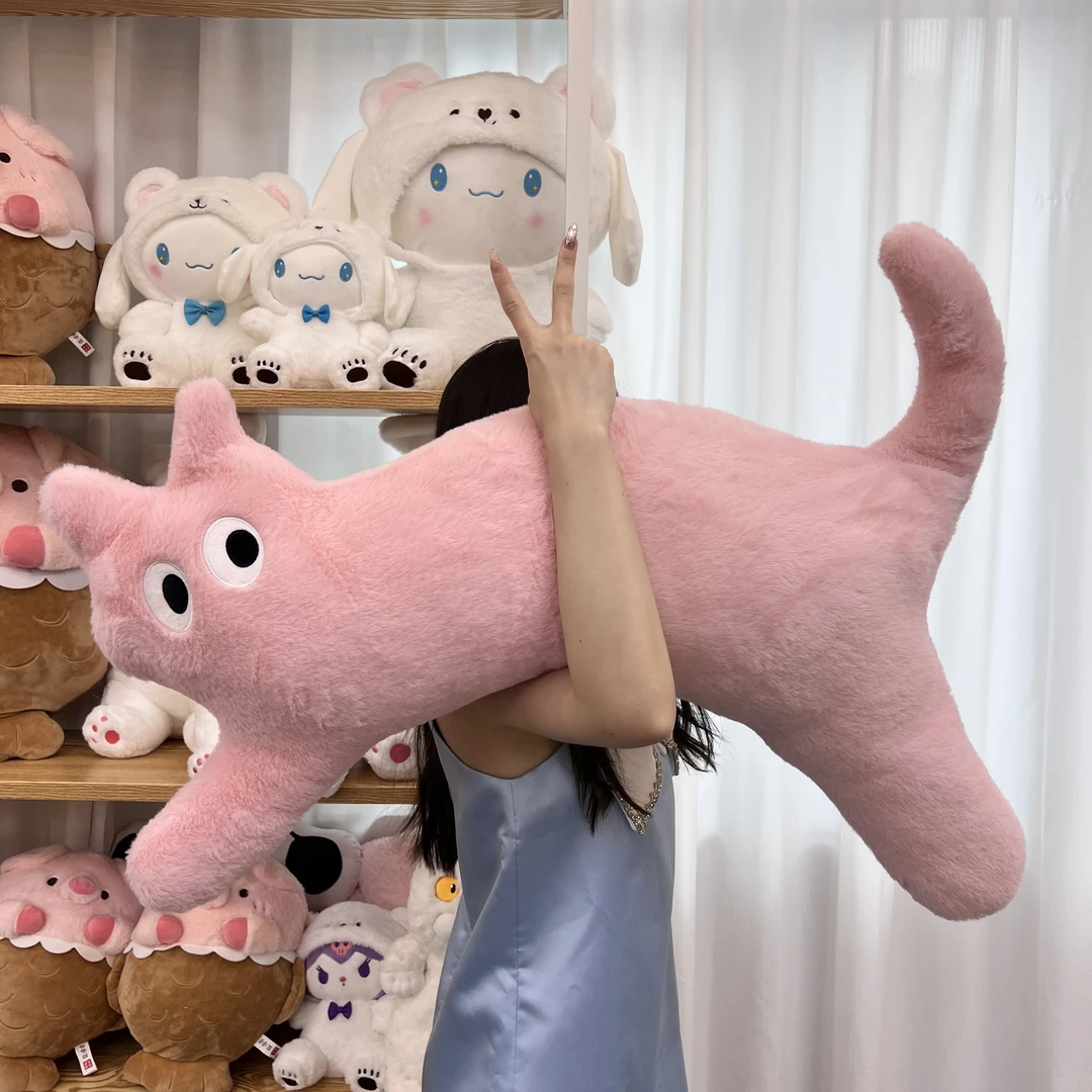 可爱网红抱枕猫咪枕头床上创意宿舍长条侧睡超软毛绒睡枕