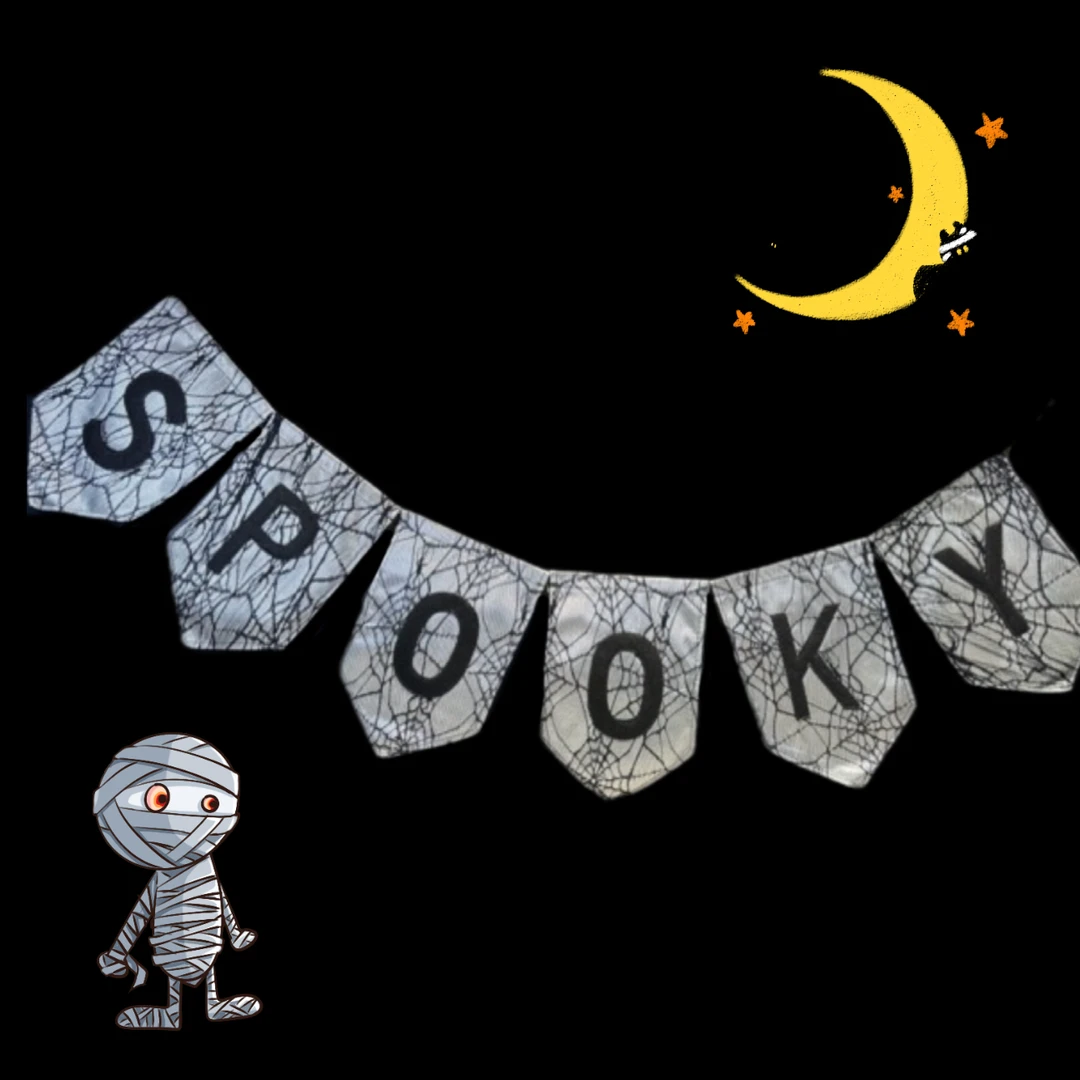 万圣节拉旗装饰商场室内派对KTV场景气氛布置主题装饰