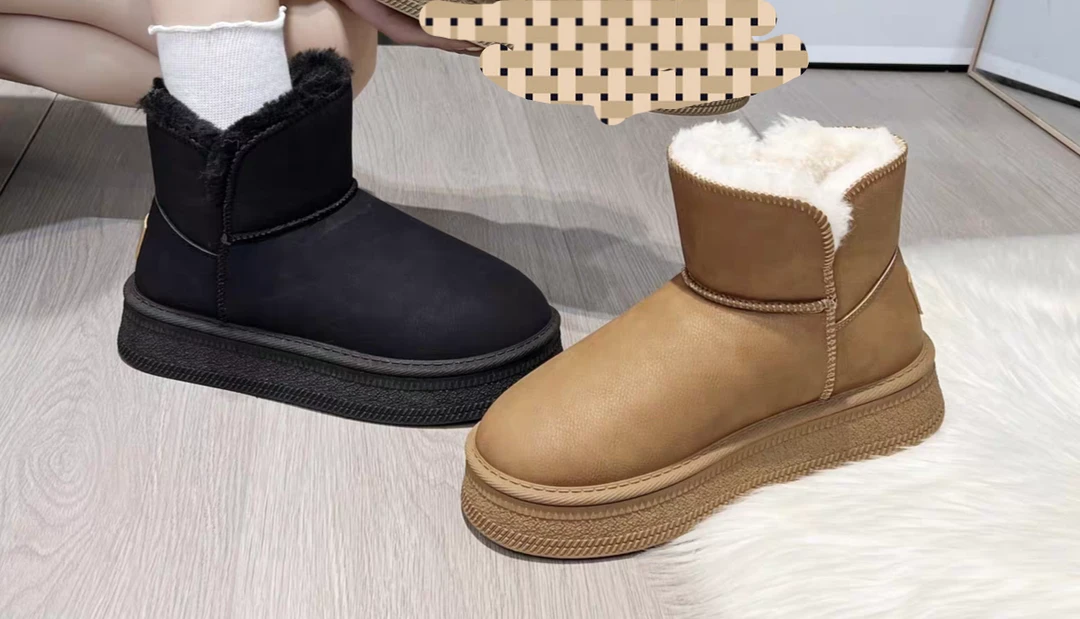 雪地靴女冬季厚底百搭款