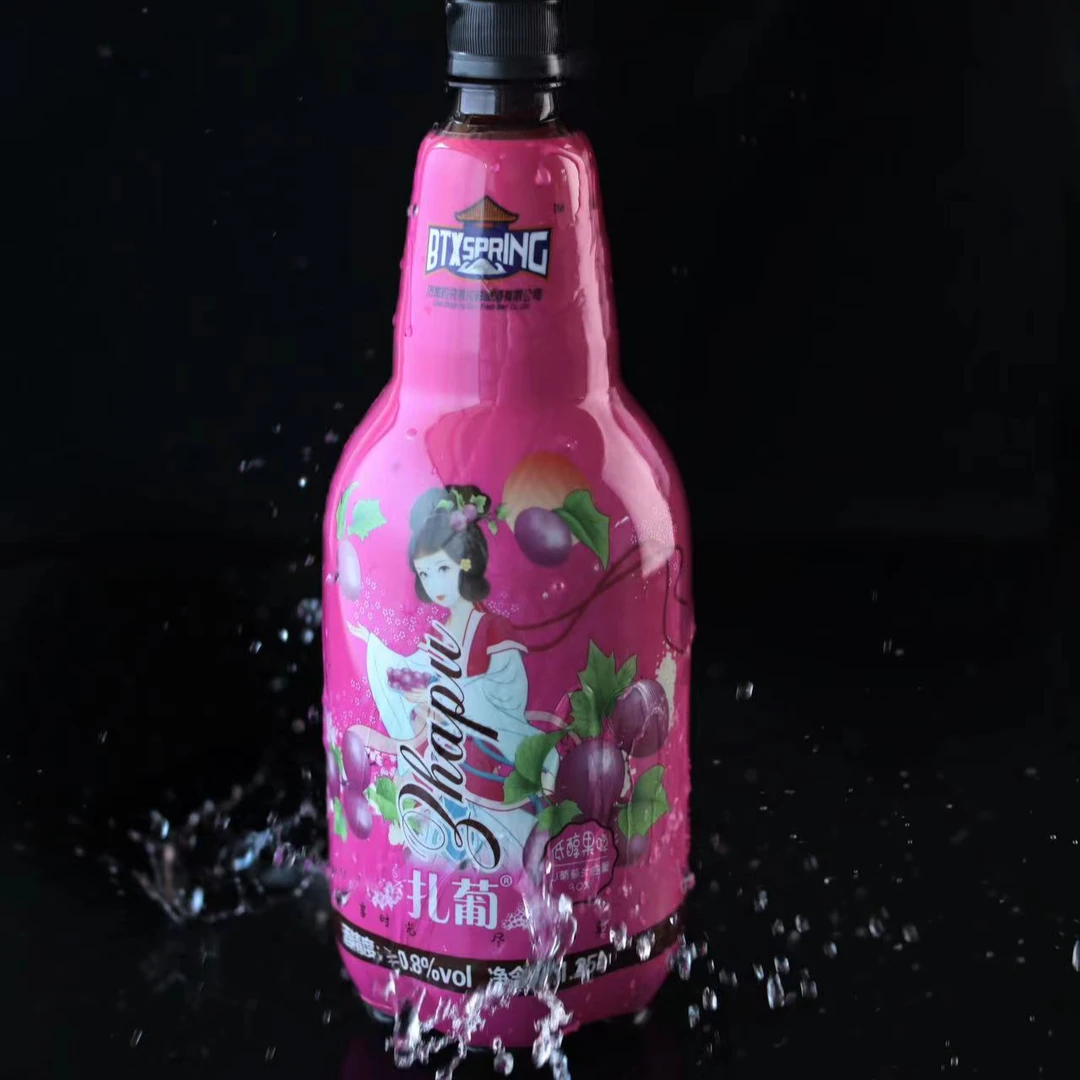 扎葡济南趵突泉纯鲜啤酒公司扎葡葡萄味酒啤酒1.25升塑料瓶