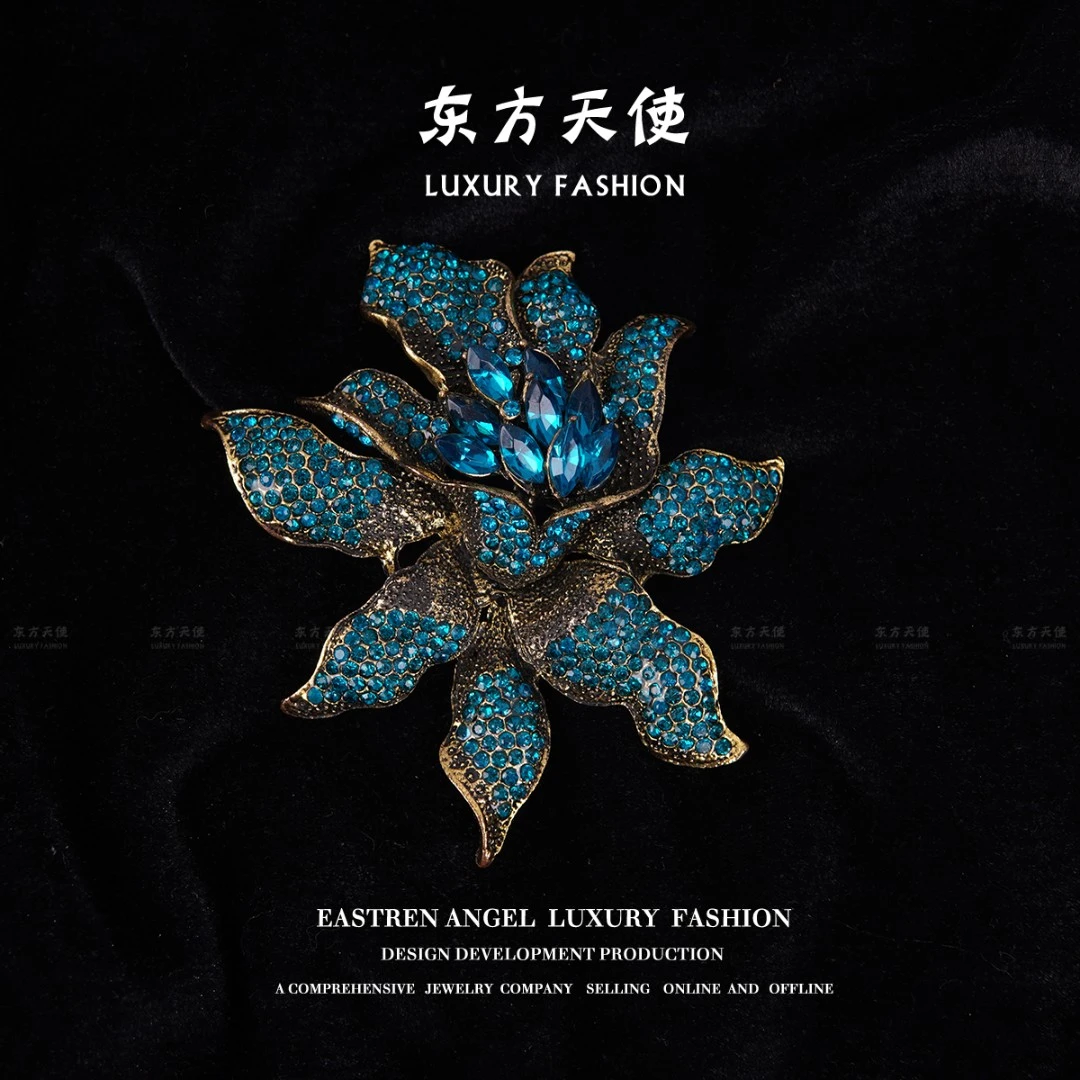锌合金胸针 【老板补贴】重工中古优雅精致时尚手工设计师奢华3080
