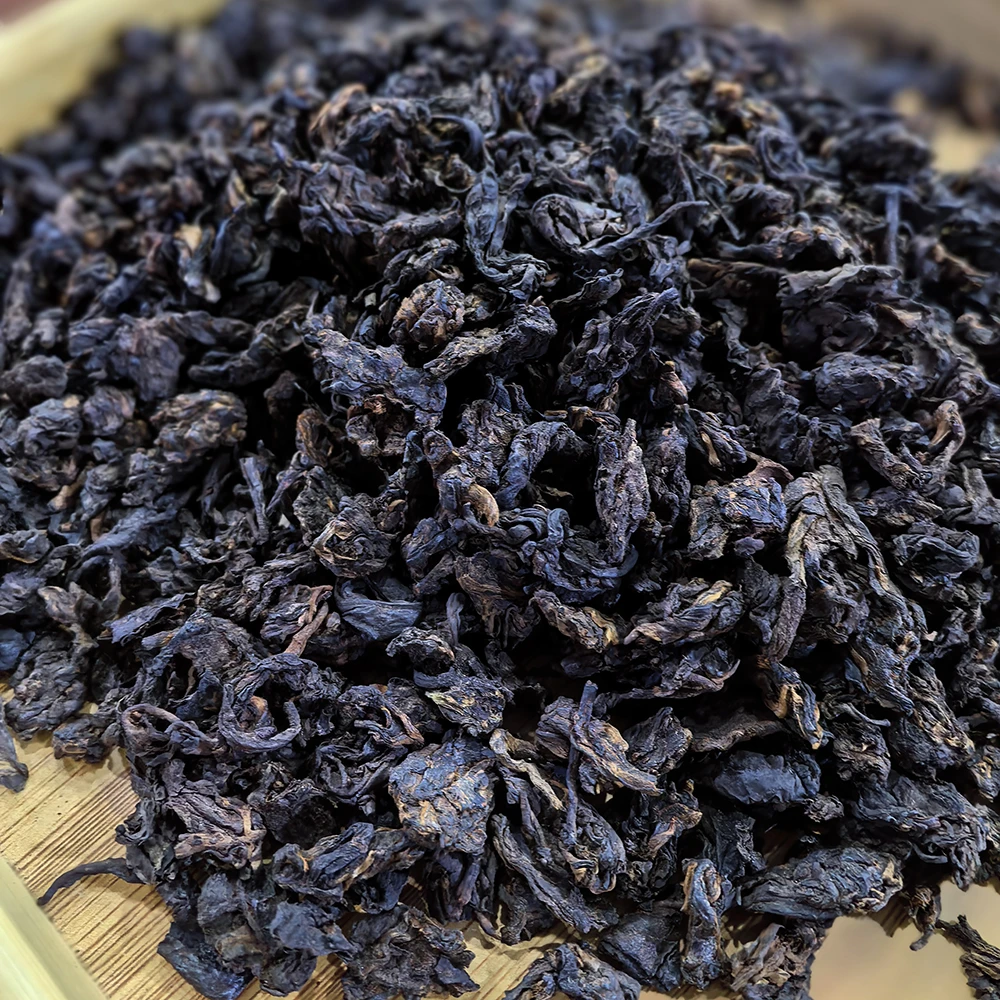 【0711】2007年黑珍珠古树老茶头500克/份普洱茶熟茶小沱茶