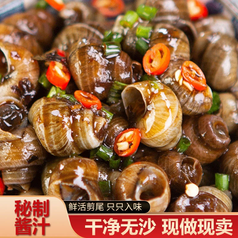香辣炒田螺罐装即食螺蛳肉海鲜零食嗦螺麻辣螺丝泥螺鲜活熟食