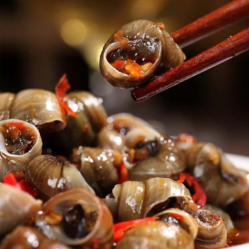 酱辣炒田螺罐装即食500g螺蛳肉海鲜零食嗦螺麻辣螺丝泥螺鲜活熟