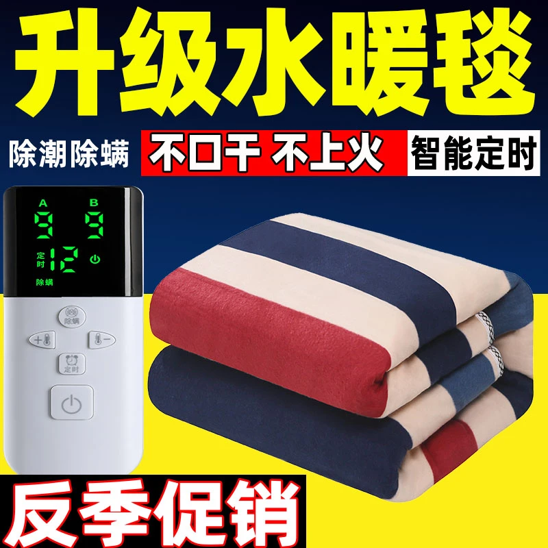 （国标）2024年新款水暖毯电热毯单人电褥子双人双控调温水循环